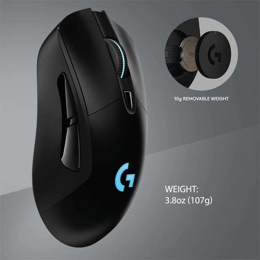 Mouse Gamer Inalámbrico Logitech Lightspeed (G703) Negro