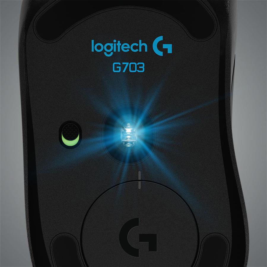 Mouse Gamer Inalámbrico Logitech Lightspeed (G703) Negro