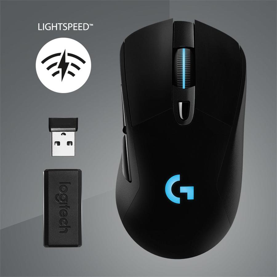 Mouse Gamer Inalámbrico Logitech Lightspeed (G703) Negro