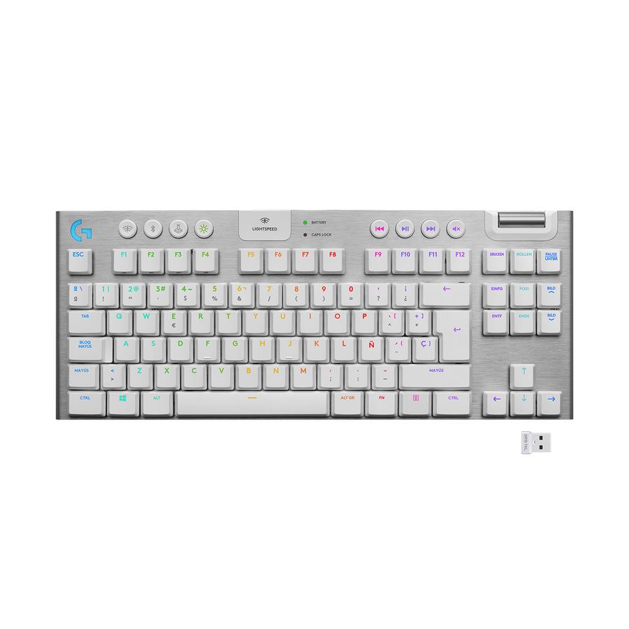 Teclado Mecánico Inalámbrico Logitech Lightspeed TKL (G915) Blanco