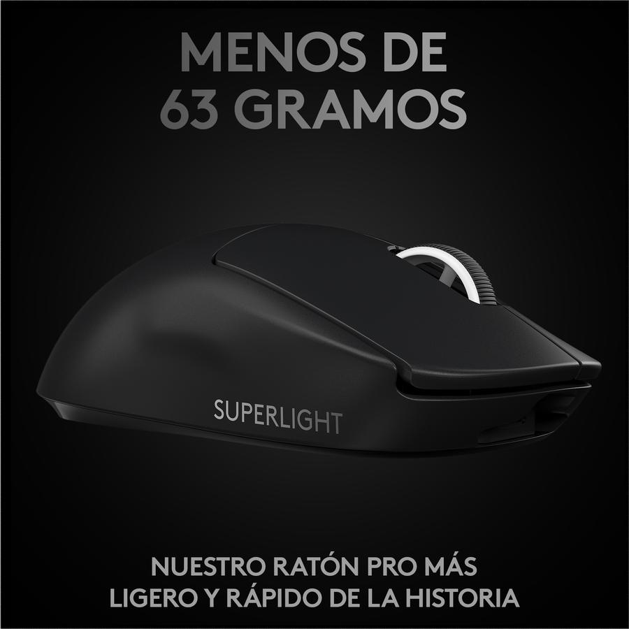 Mouse Gamer Inalámbrico Logitech G PRO X SUPERLIGHT Black Para Gaming