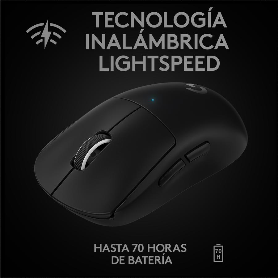 Mouse Gamer Inalámbrico Logitech G PRO X SUPERLIGHT Black Para Gaming