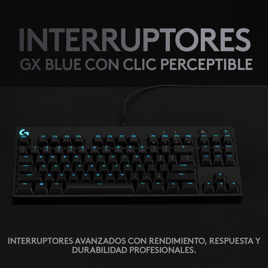 Teclado Gamer Mecánico Logitech G PRO Black Para Gaming