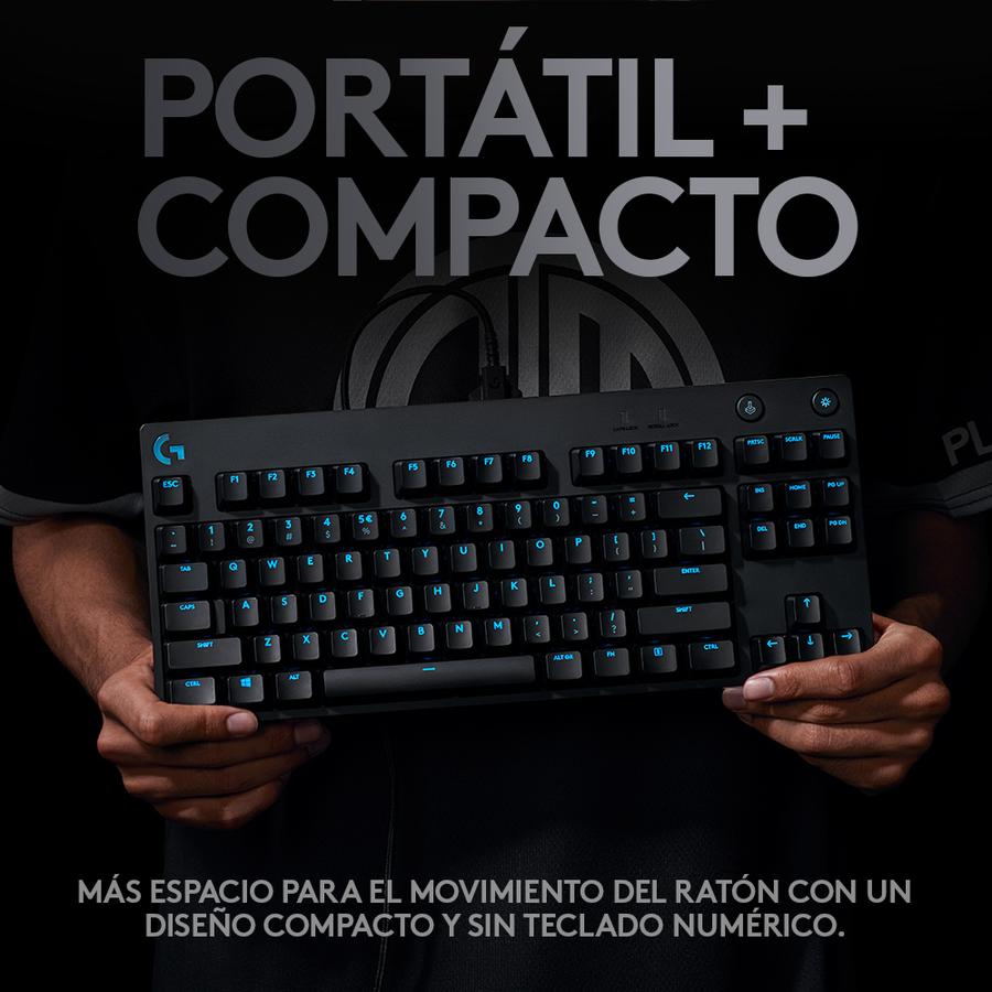 Teclado Gamer Mecánico Logitech G PRO Black Para Gaming