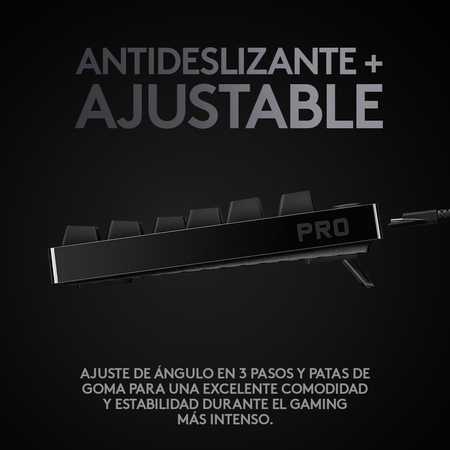 Teclado Gamer Mecánico Logitech G PRO Black Para Gaming