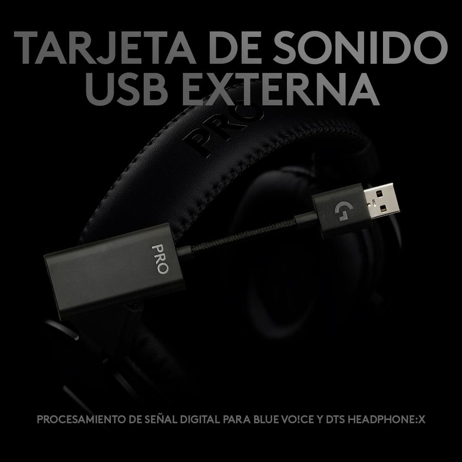 Auricular Con Micrófono Gamer Logitech G PRO X Para Gaming