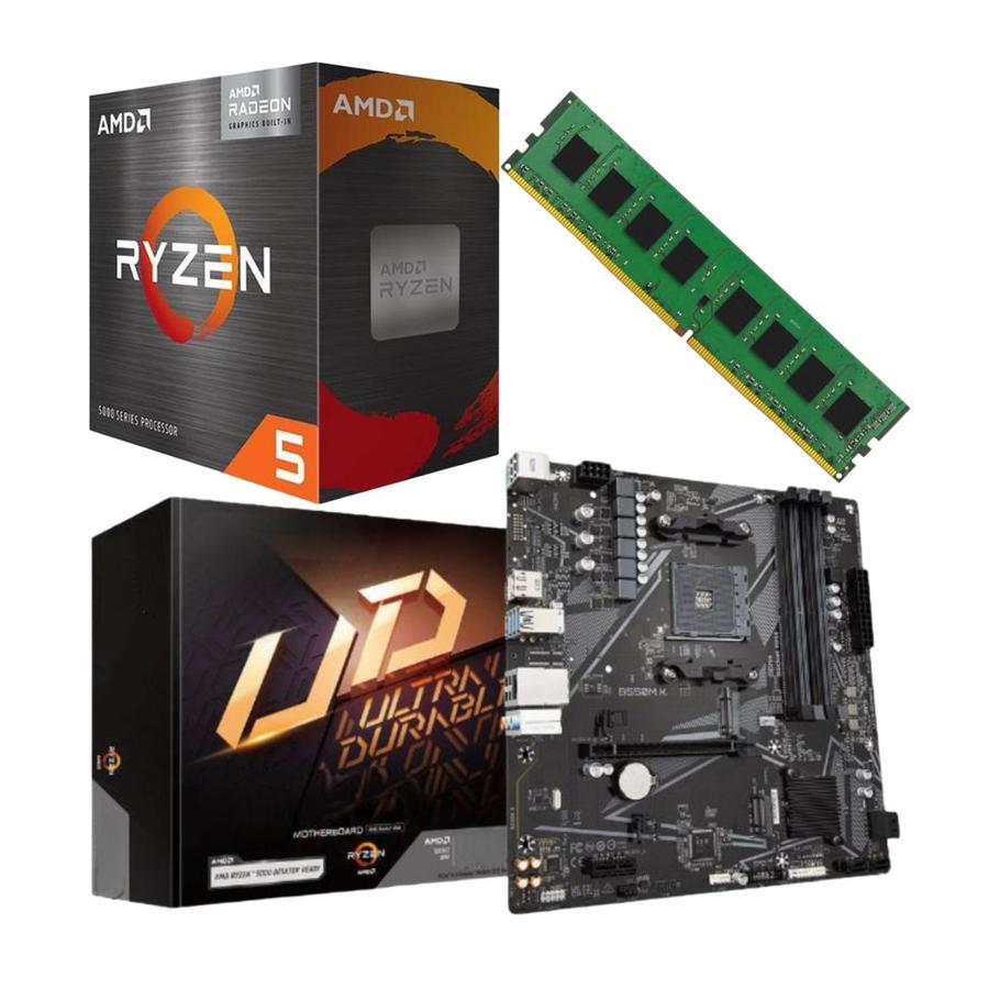 Combo Ecovision AMD Ryzen 3 5300G + Mother + 8Gb