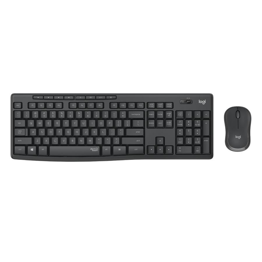 Teclado Y Mouse Inalámbrico Logitech Silent (Mk295) Negro