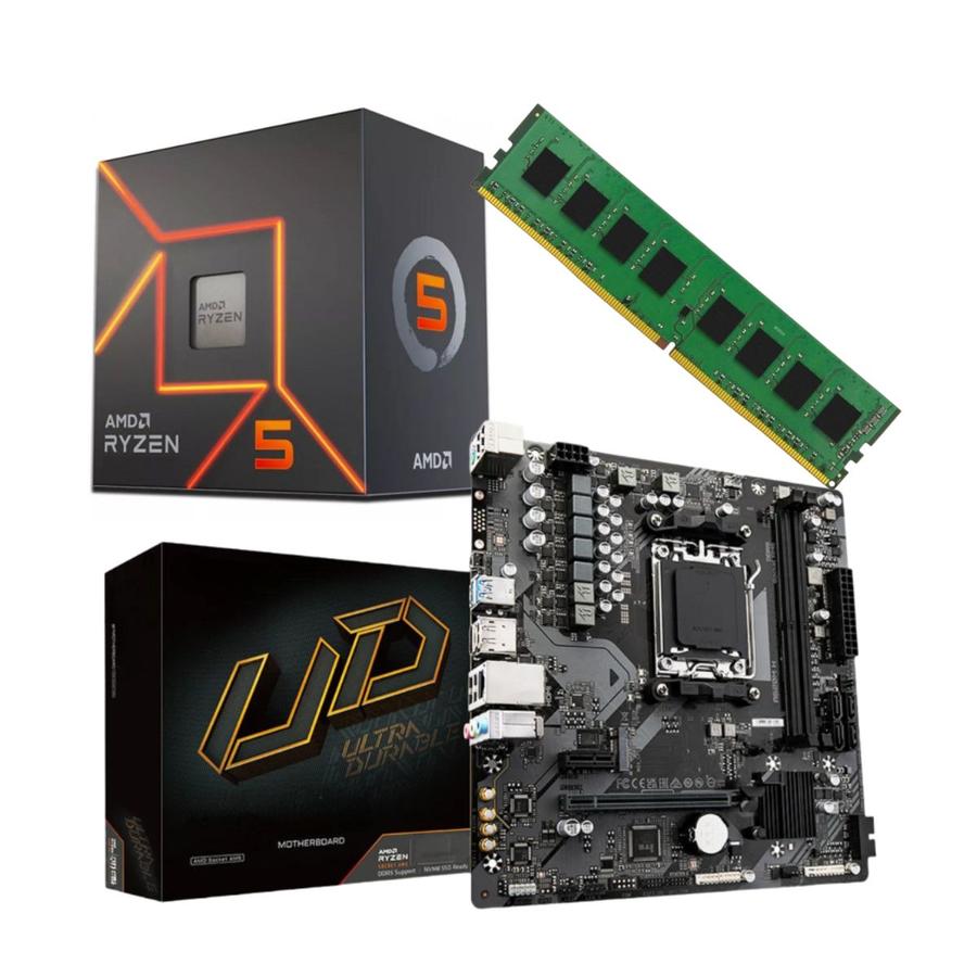 Combo Ecovision AMD Ryzen 5 8500G + Mother + 16GB