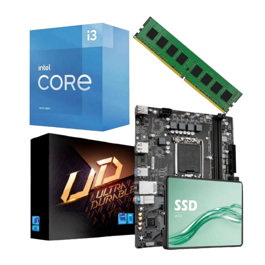 Combo Ecovision Intel I3 14100F + 16Gb + 240Gb