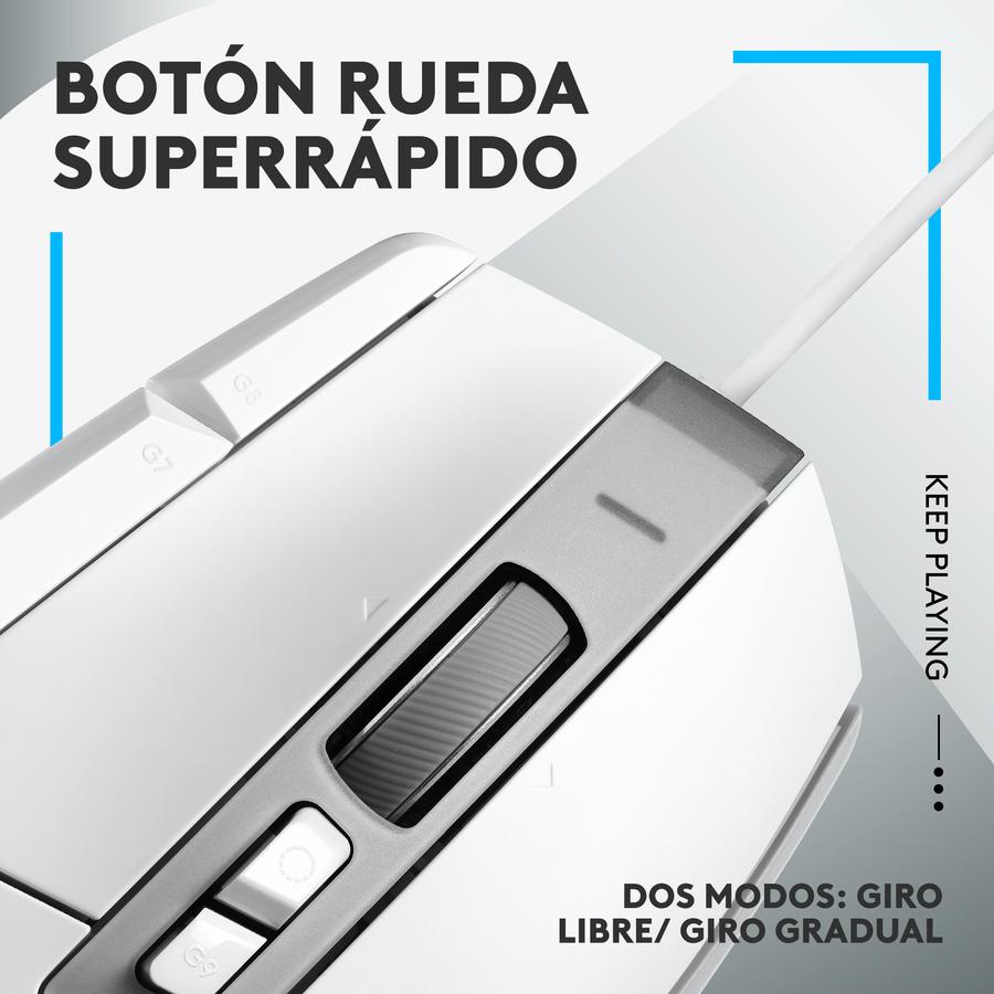 Mouse Gamer Logitech G502X Blanco