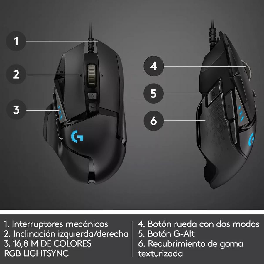 Mouse Logitech Gaming G502 Hero