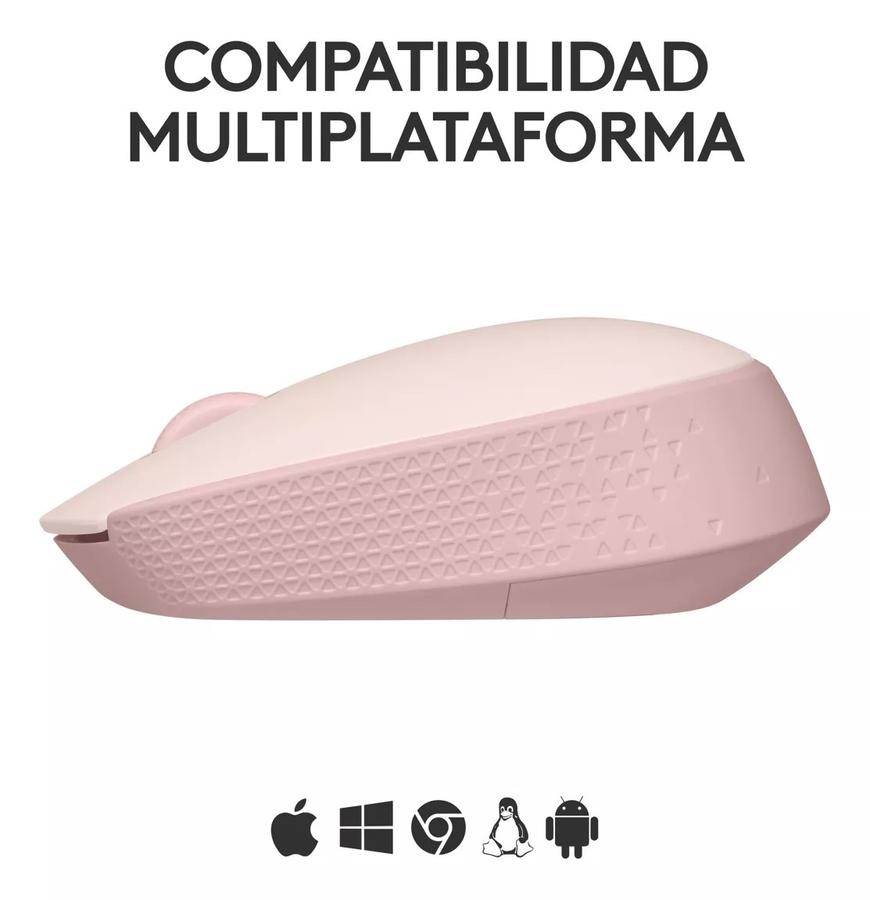 Mouse Inalámbrico Logitech (M170) Rosa