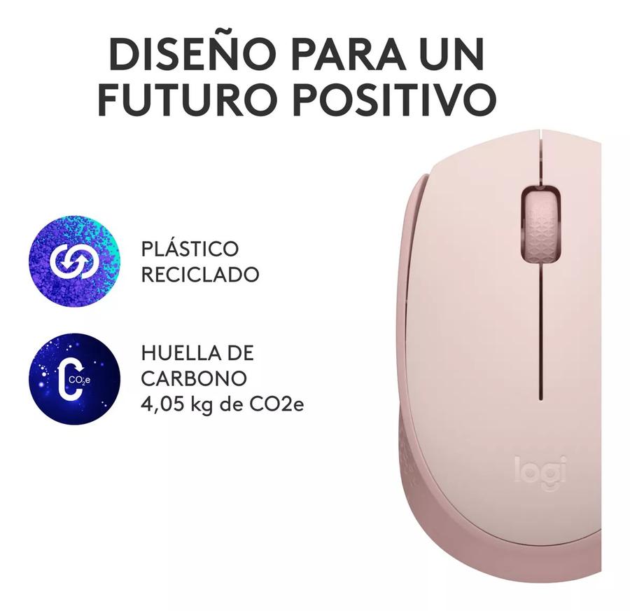 Mouse Inalámbrico Logitech (M170) Rosa
