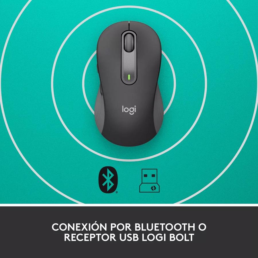 Mouse Optico Logitech Wireless M650 Left Large Graphite