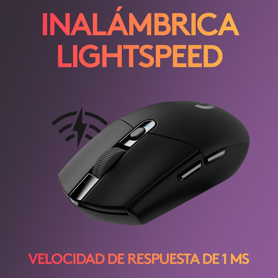 Mouse Inalámbrico Logitech LightSpeed (G305) Negro
