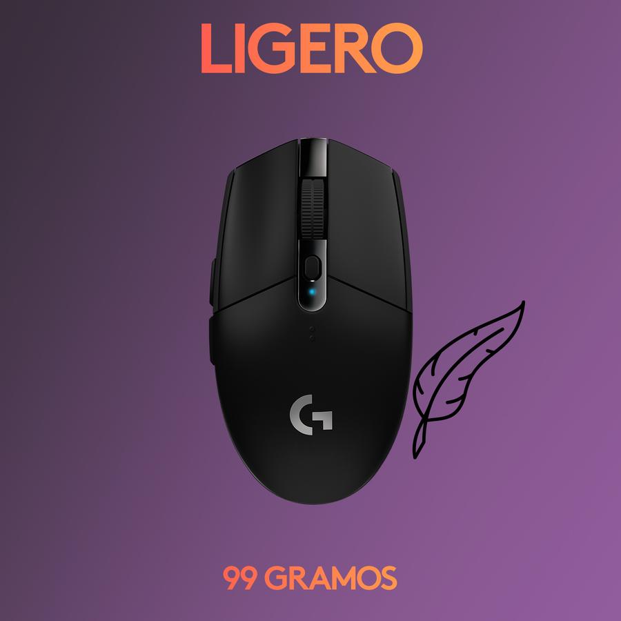 Mouse Inalámbrico Logitech LightSpeed (G305) Negro