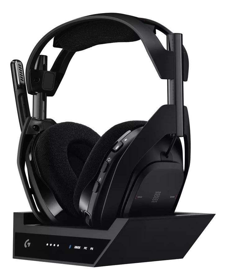 Auricular Gamer Inalámbrica + Base, Logitech Astro A50 X Negro