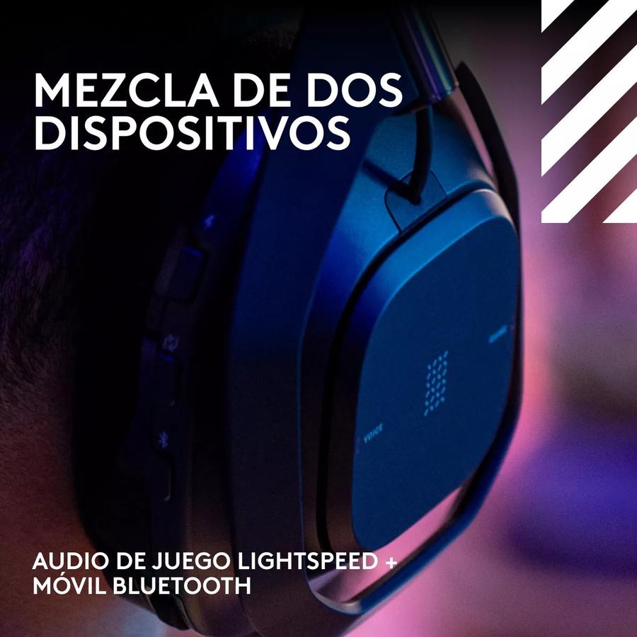 Auricular Gamer Inalámbrica + Base, Logitech Astro A50 X Negro
