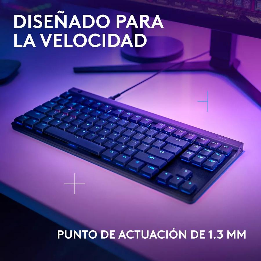 Teclado Gamer Mecánico Lightsync Rgb Logitech G515 Tkl Negro