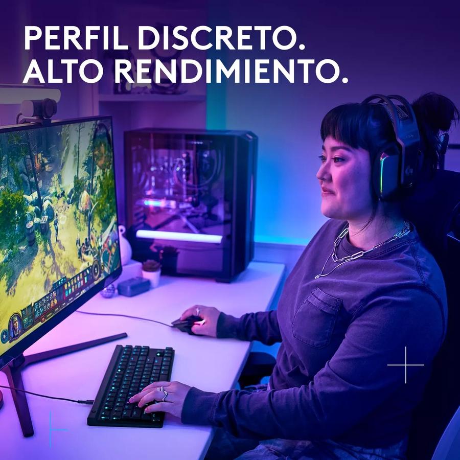 Teclado Gamer Mecánico Lightsync Rgb Logitech G515 Tkl Negro