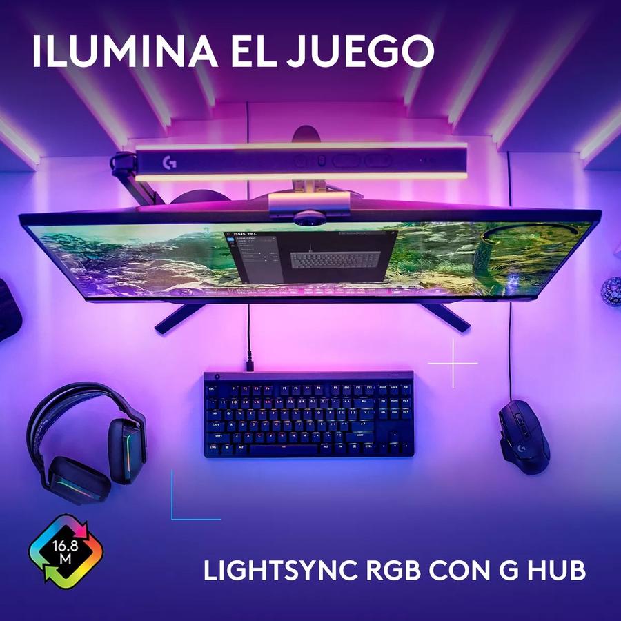 Teclado Gamer Mecánico Lightsync Rgb Logitech G515 Tkl Negro