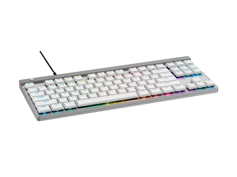 Teclado Gamer Logitech G515 Tkl Mecánico Lightsync Rgb Blanco