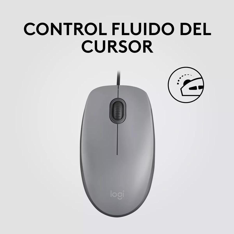 Mouse Logitech M110 Silent Gris Usb