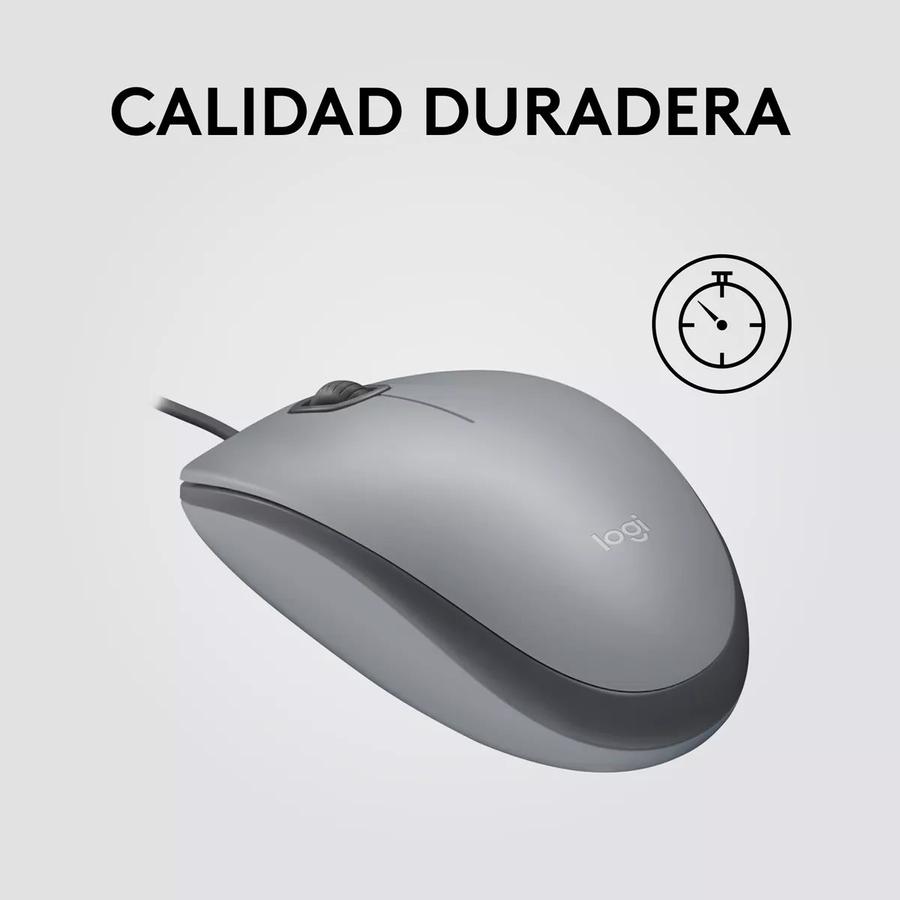 Mouse Logitech M110 Silent Gris Usb