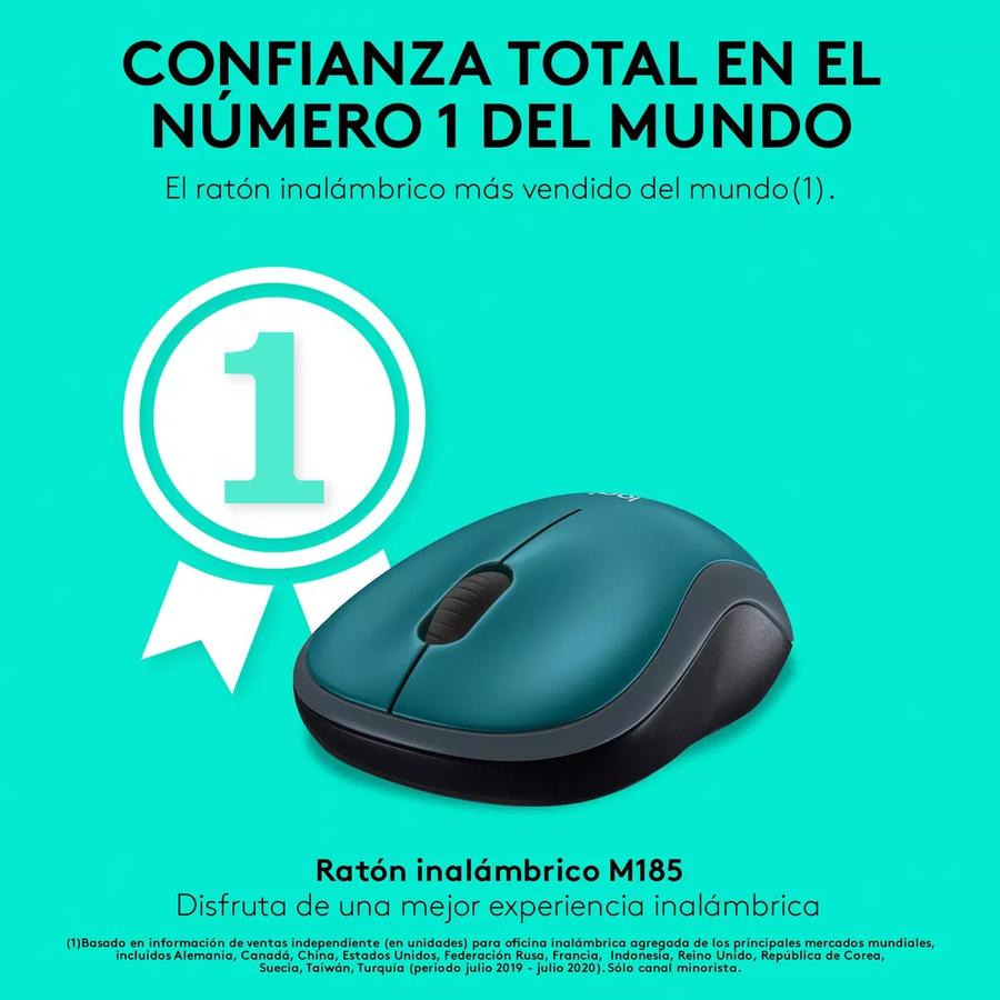 Mouse Logitech Wireless Azul M185