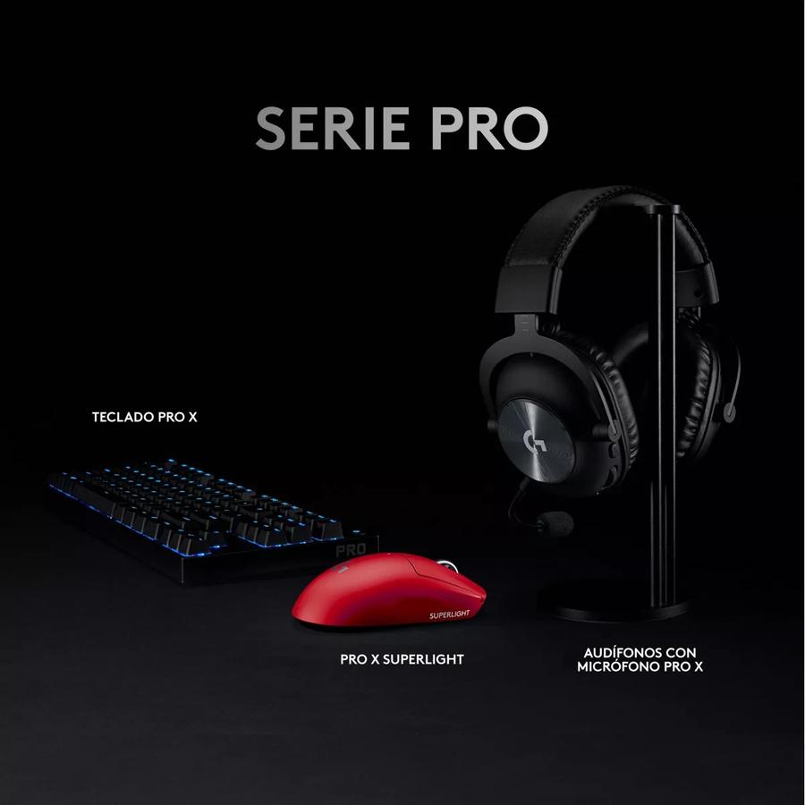 Mouse Gamer Inalámbrico Logitech G Pro X Superlight Rojo