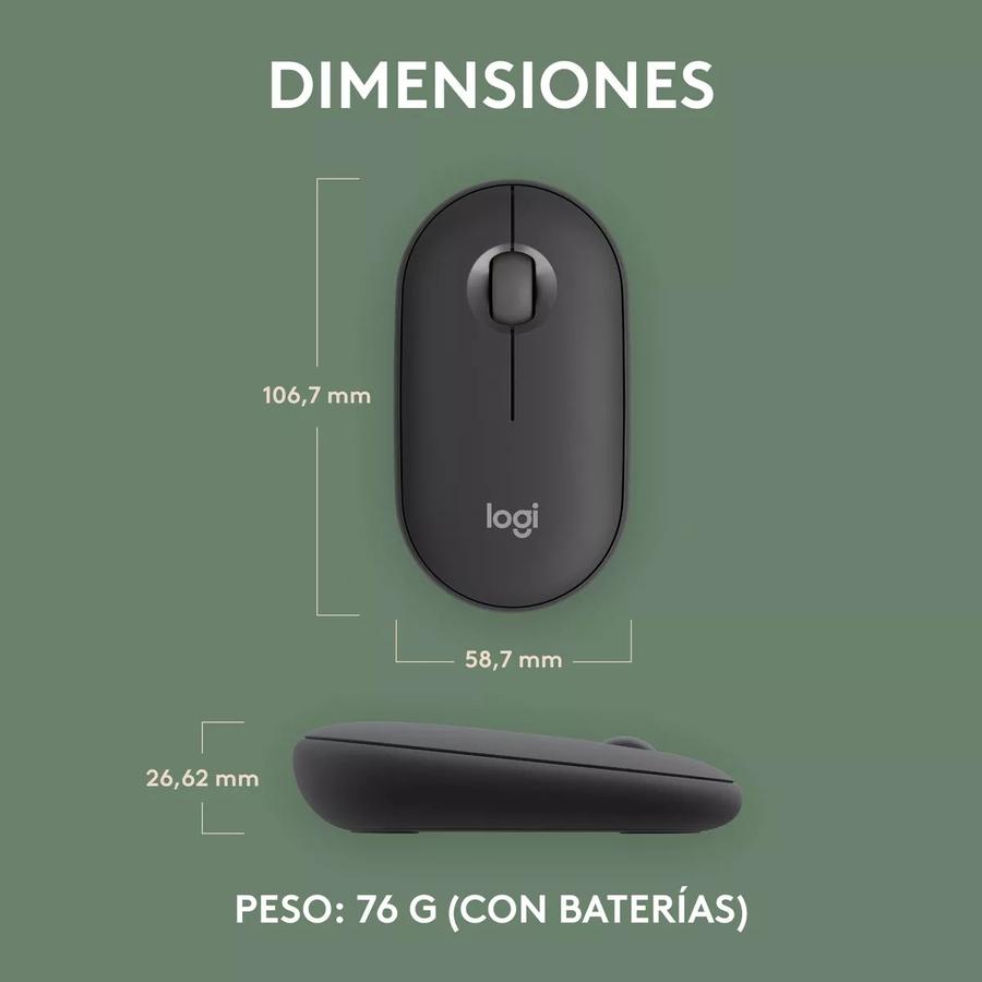 Mouse Bluetooth Multidispositivo Logitech Pebble 2 M350S
