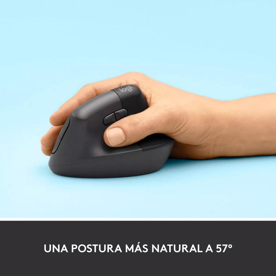 Mouse Ergonómico Logitech Lift Vertical Left  Avanzado Zurdo