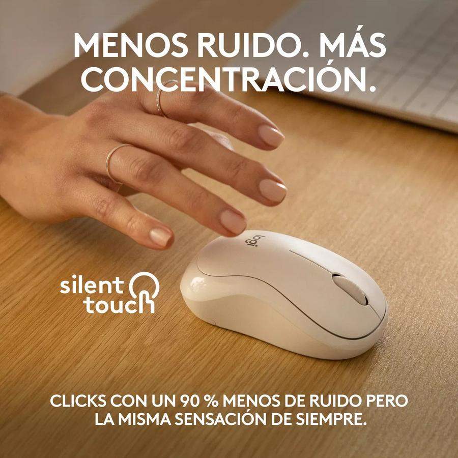 Mouse Bluetooth Logitech Silent (M240) Blanco