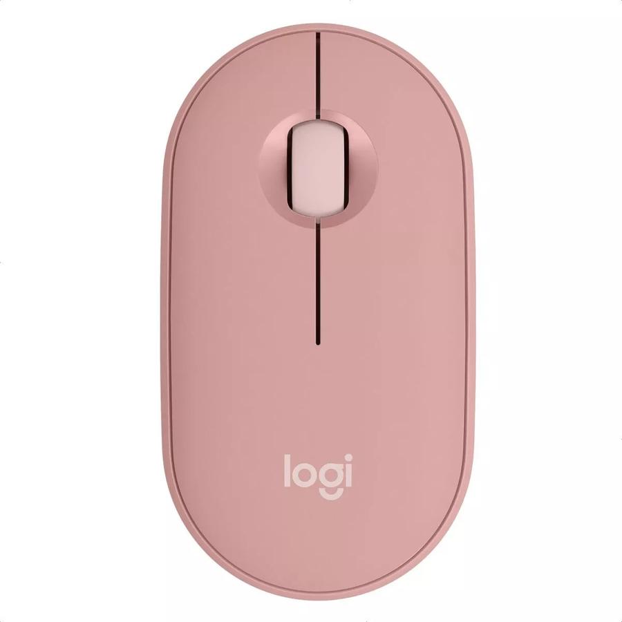 Mouse Logitech Pebble 2 M350S, Bluetooth Multidispositivo Rosa