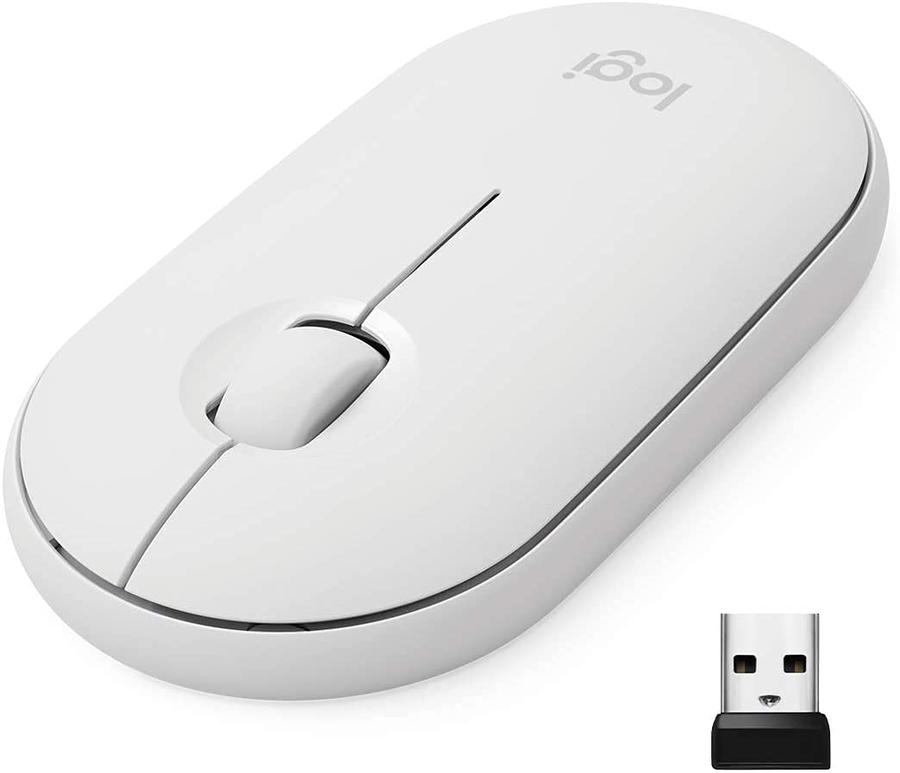 Mouse Logitech Pebble 2 M350S Bluetooth Multidispositivo Blanco