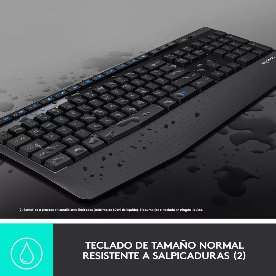 Teclado Y Mouse Inalámbrico Logitech (MK345) Negro