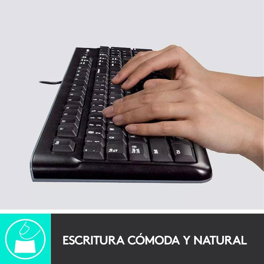 Teclado Y Mouse Usb Logitech (MK120) Negro