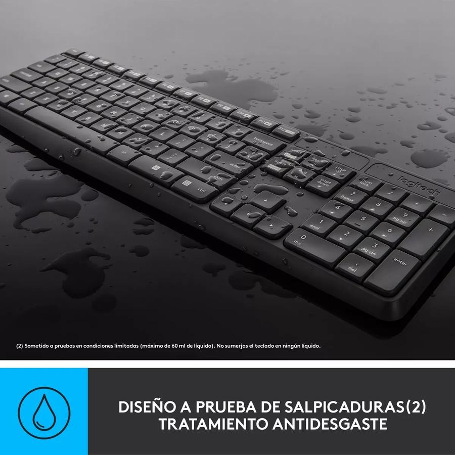 Teclado Y Mouse Inalámbrico Logitech (MK235) Negro