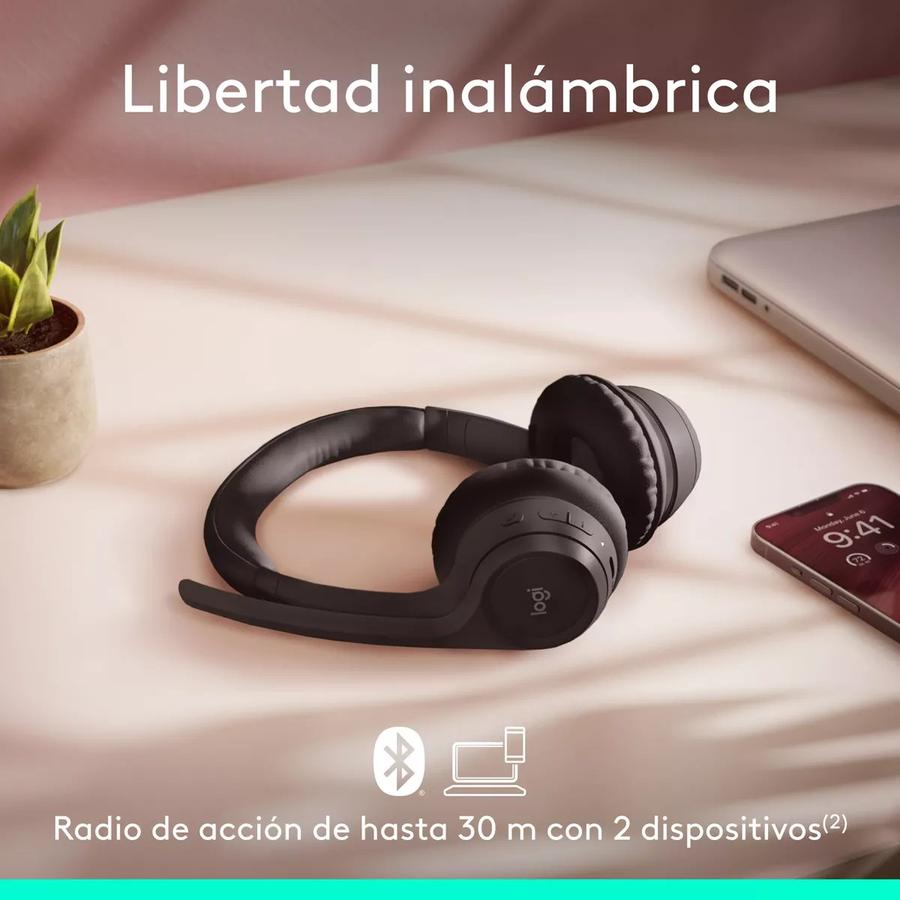 Auricular Inalámbrico Logitech Zone 300 Con Micrófono Negro