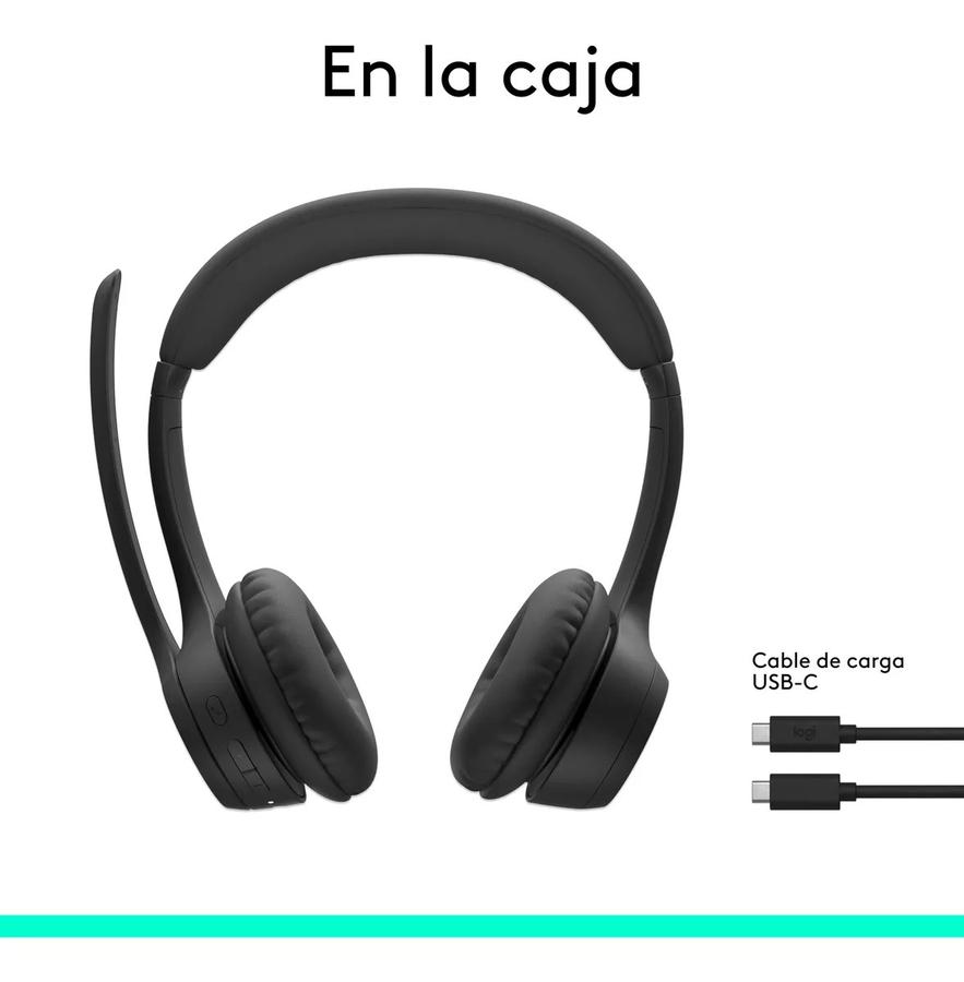 Auricular Inalámbrico Logitech Zone 300 Con Micrófono Negro