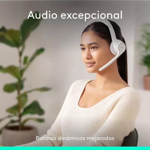 Auricular Inalámbricos Logitech Zone 300 Con Micrófono Blanco
