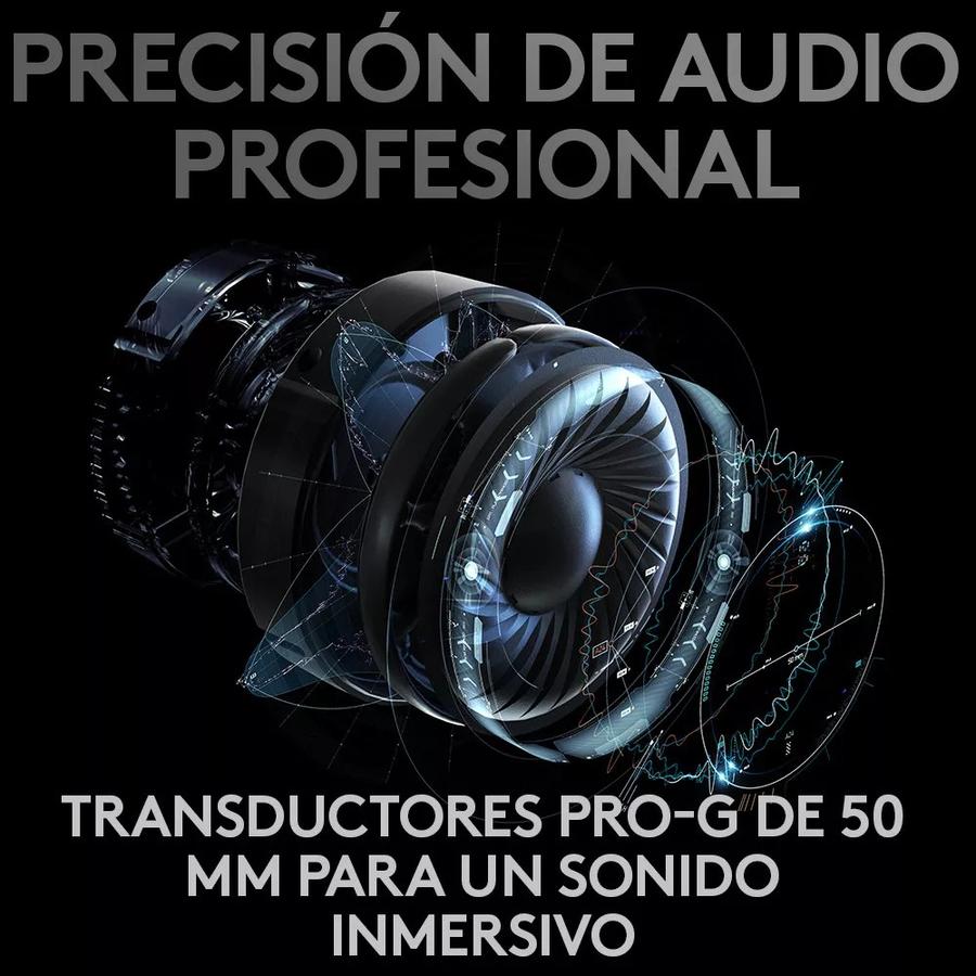 Auricular Gamer Logitech G Pro X Inalámbrico Profesional 7.1 Dts