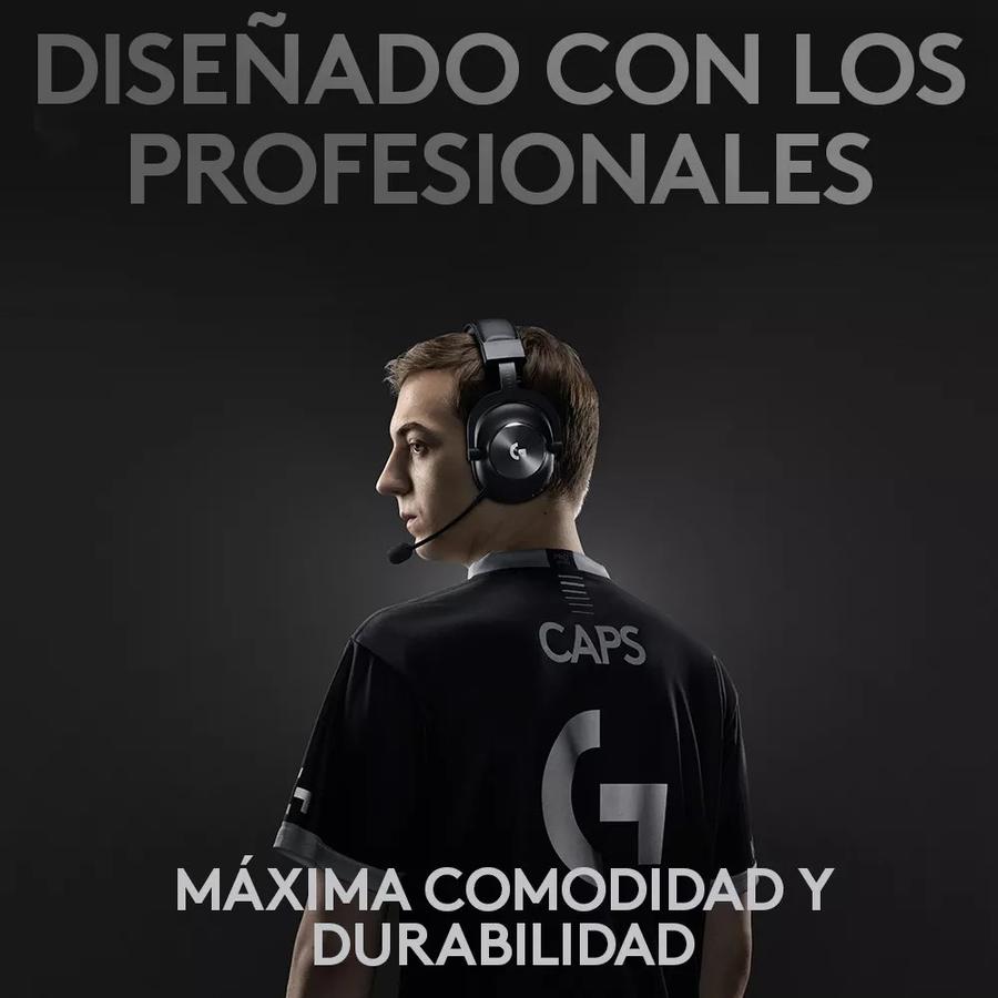 Auricular Gamer Logitech G Pro X Inalámbrico Profesional 7.1 Dts