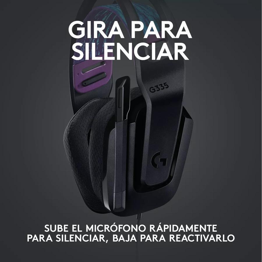 Auricular Gamer Logitech G335 Negro