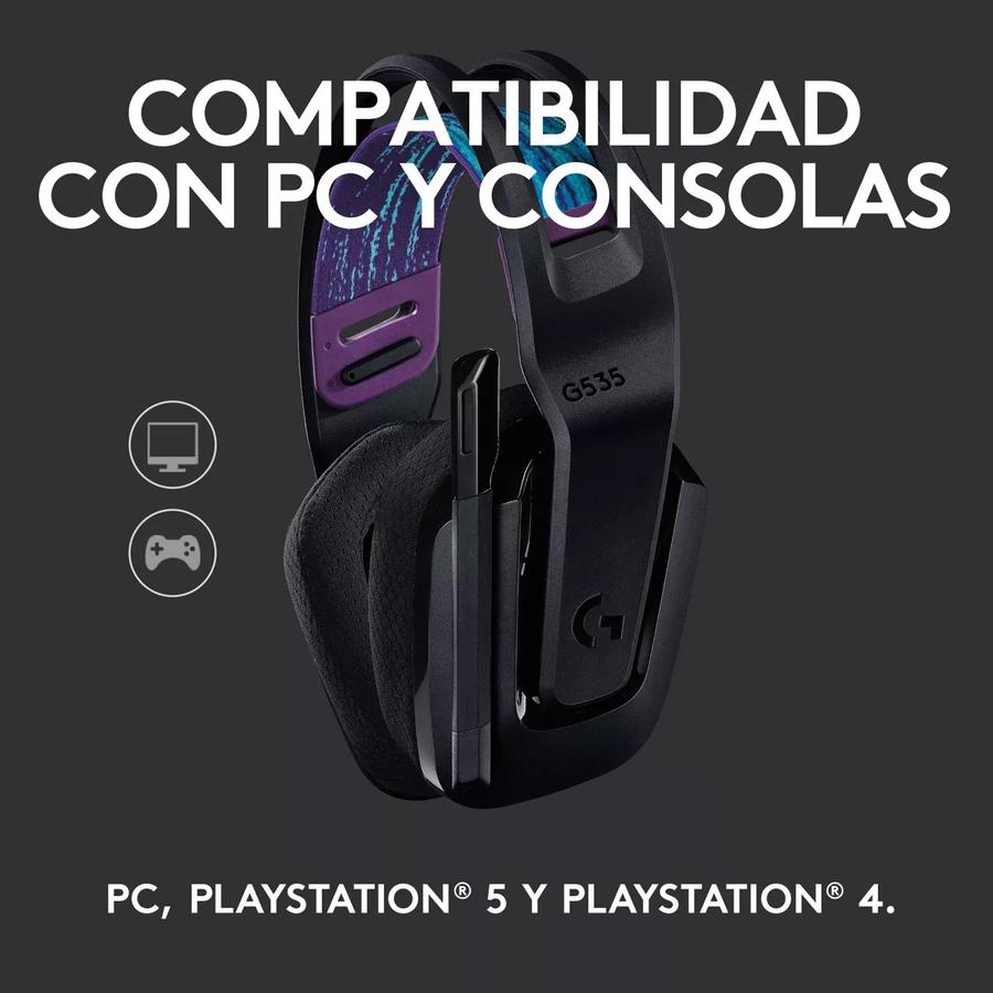 Auricular Gamer Inalámbrica Logitech G535 Lightspeed, Pc/Ps5|4 Azul