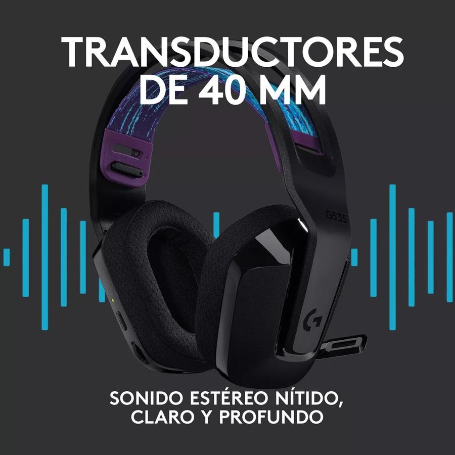 Auricular Gamer Inalámbrica Logitech G535 Lightspeed, Pc/Ps5|4 Azul