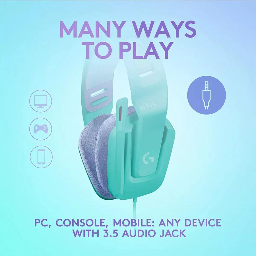 Auricular Gamer Logitech G335 Mint