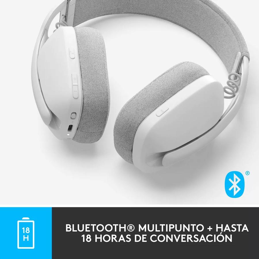 Auricular Logitech Zone Vibe 100 Inalámbrica Blanco