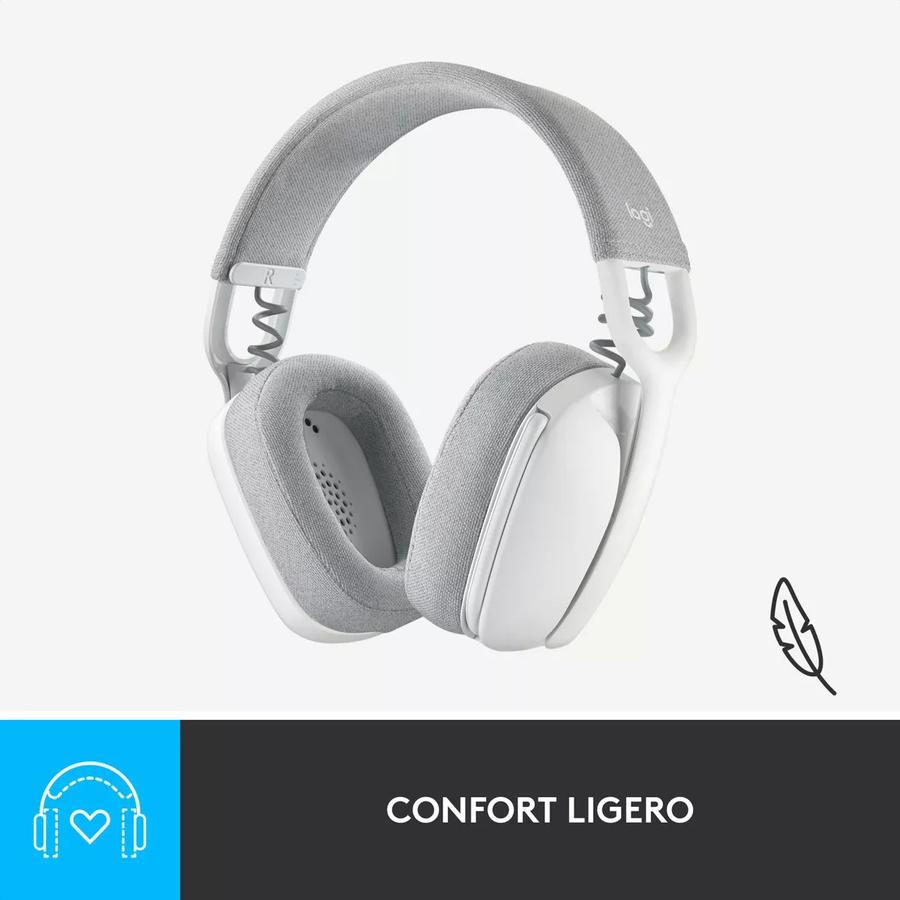 Auricular Logitech Zone Vibe 100 Inalámbrica Blanco